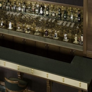 black quartz worktops