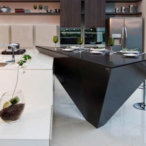 black silestone countertops