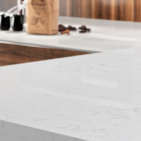 white quartz worktop