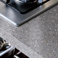 black quartz worktop