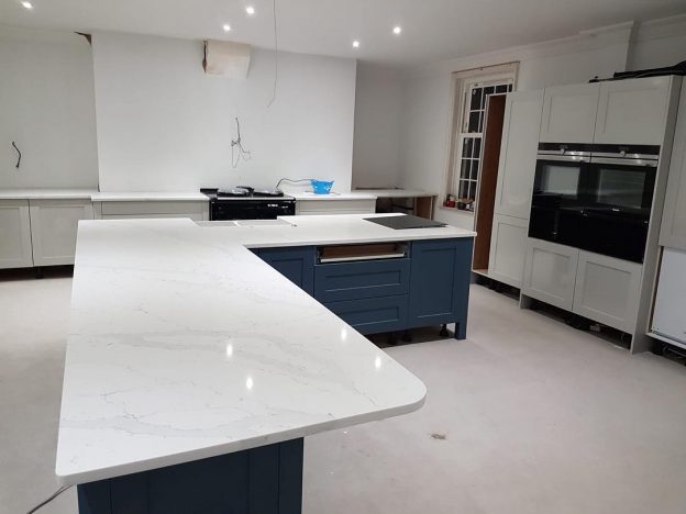 quartz countertop white