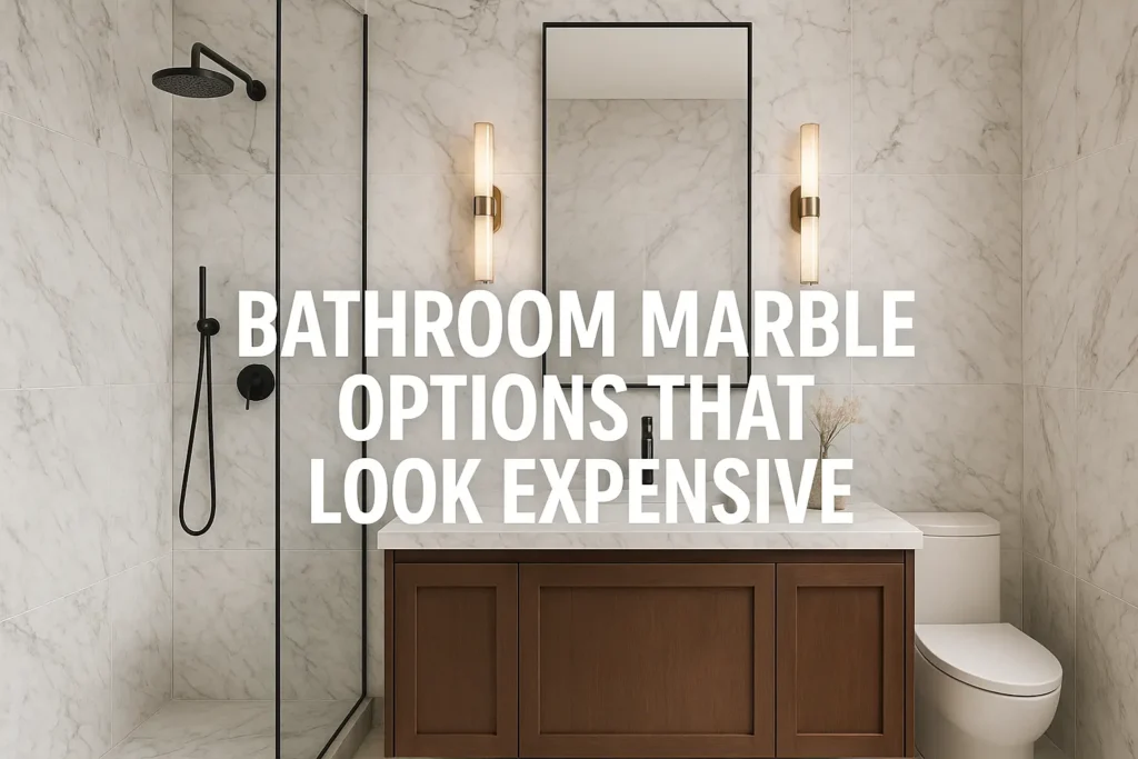 Affordable Bathroom Marble Options That Look Expensive